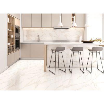 Piso Cerâmico Pucon/selena Bege Marmorizado Extra 57x57 Ilhabella