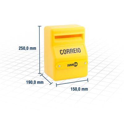 Caixa Correspondência Pvc Cpn 0019 Amarela Nove54
