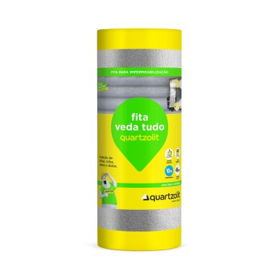 Fita Veda Tudo Autoadesiva Sleeve Alumínio 45cmx10m Quartzolit
