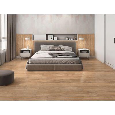 Piso Cerâmico Carvalho Natural Claro Retificado Extra 20x120cm Málaga