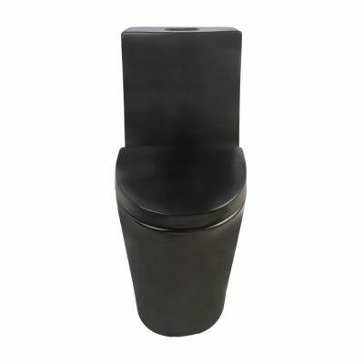 Kit Vaso Sanitário Monobloco Acionamento Duplo 3/6L Roma Preto Matte Addra