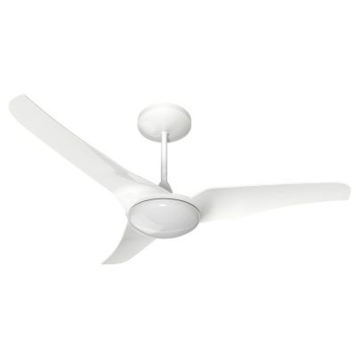 Ventilador de Teto Slim com Controle 3 Pás Branco Aliseu