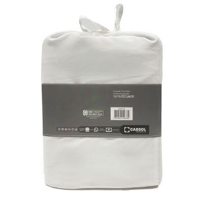 Jogo de Cama Queen 158x198cm Dreams Branco Retangular Diagonal