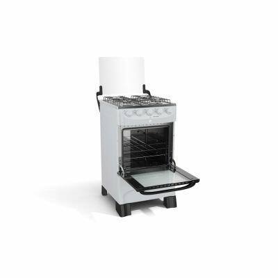 Fogão de Piso 4 Bocas Fogão Mfi4bb Branco Bivolt Mueller