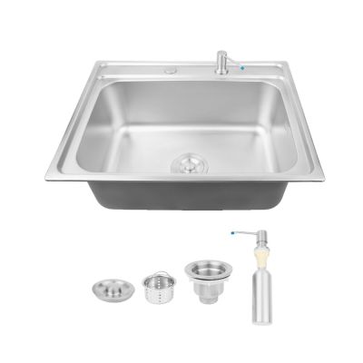 Cuba para Cozinha de Sobrepor com Válvula e Dosador Inox 62x23cm Addra