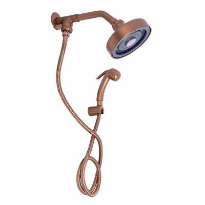 Chuveiro com Desviador Auto Limpante Livo 1/2" Rose Gold Escovado Addra