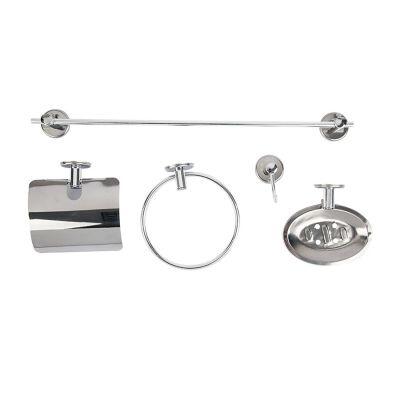 Kit de Acessórios para Banheiro Hidrofama Junior 5 Peças Cromado