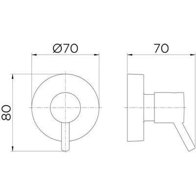 Acabamento para Registro 1/2", 3/4" e 1" Lóggica Cromado Docol