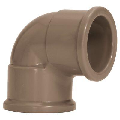 Joelho 90&deg; 25mm Pvc Sold Marrom Amanco