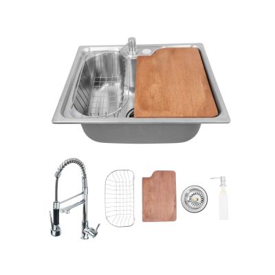 Kit Cuba para Cozinha de Embutir Gourmet com Misturador e Acessórios Aço Inox Addra