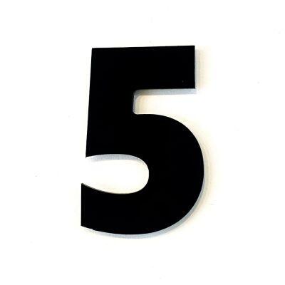 Numero Residencia 13cm Acm 5 Preto Kami Acrilicos