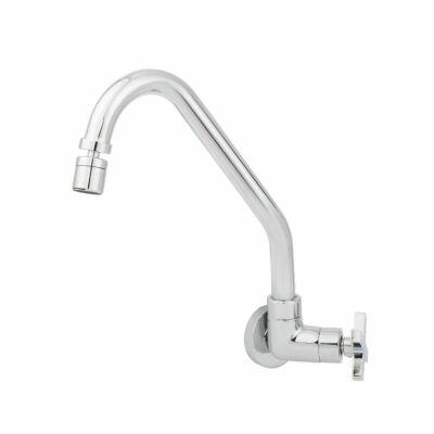 Torneira para Cozinha de Parede Bica Alta 1/2" Fluxo C38 Cromado Addra