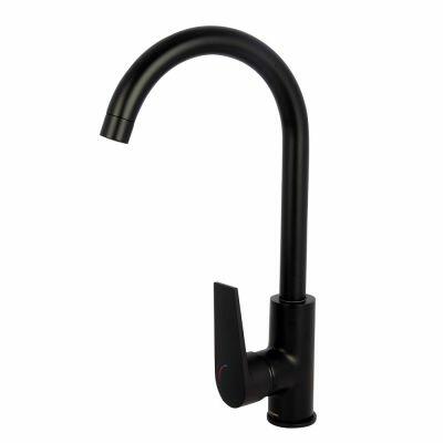Torneira Misturador Monocomando para Cozinha de Mesa Livo Black Matte Addra