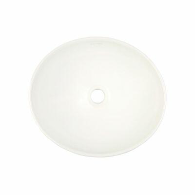 Cuba para Banheiro de Apoio Louça Oval North Branca 40x35cm Addra