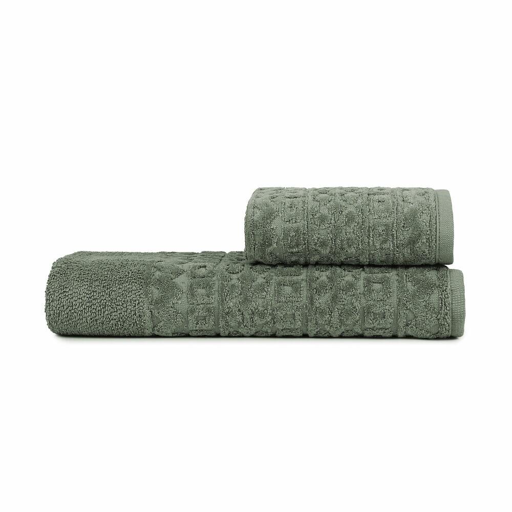 Jogo de Toalhas 2pcs Cosmopolitan Verde Musgo Atlantica