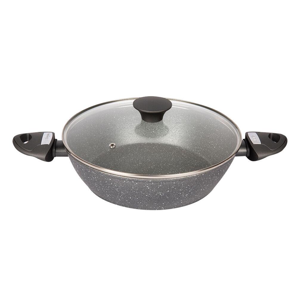 Frigideira com Tampa Mythos Cinza 26cm Casa&Ideia Tognana