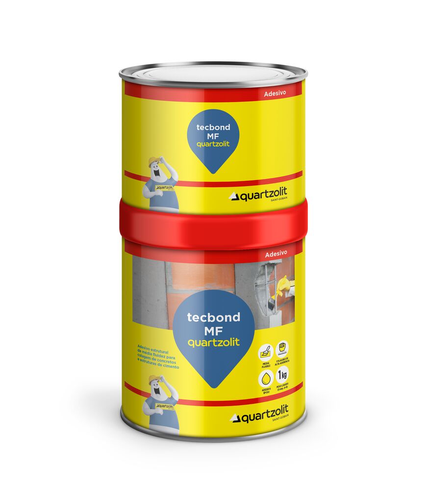 Adesivo Estrutural Compound Tecbond MF 1kg (A+B) Quartzolit