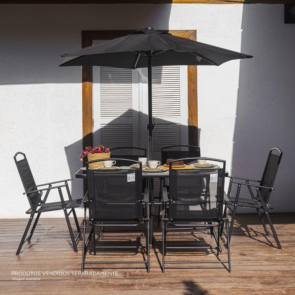 Conjunto de Jardim Caribe 8 Peças Aço Fascino