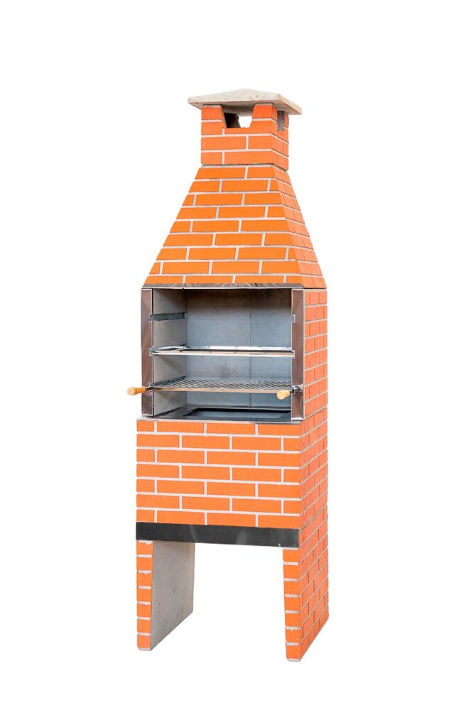 Churrasqueira Pré-Moldada 55Cm Tijolinho Vermelha Primus