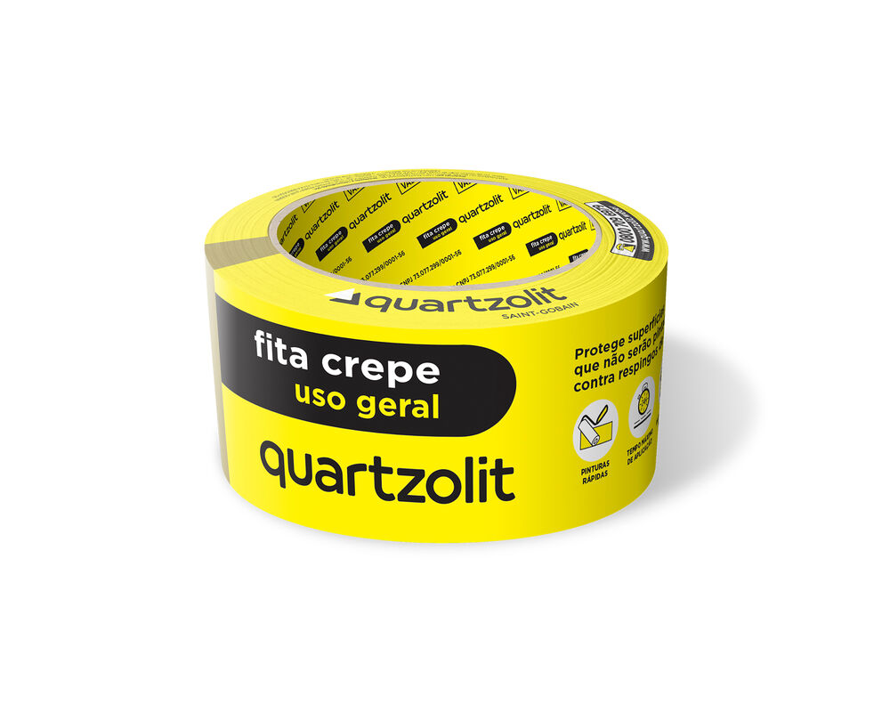 Fita Crepe de Uso Geral 48mmx50m Branco Quartzolit