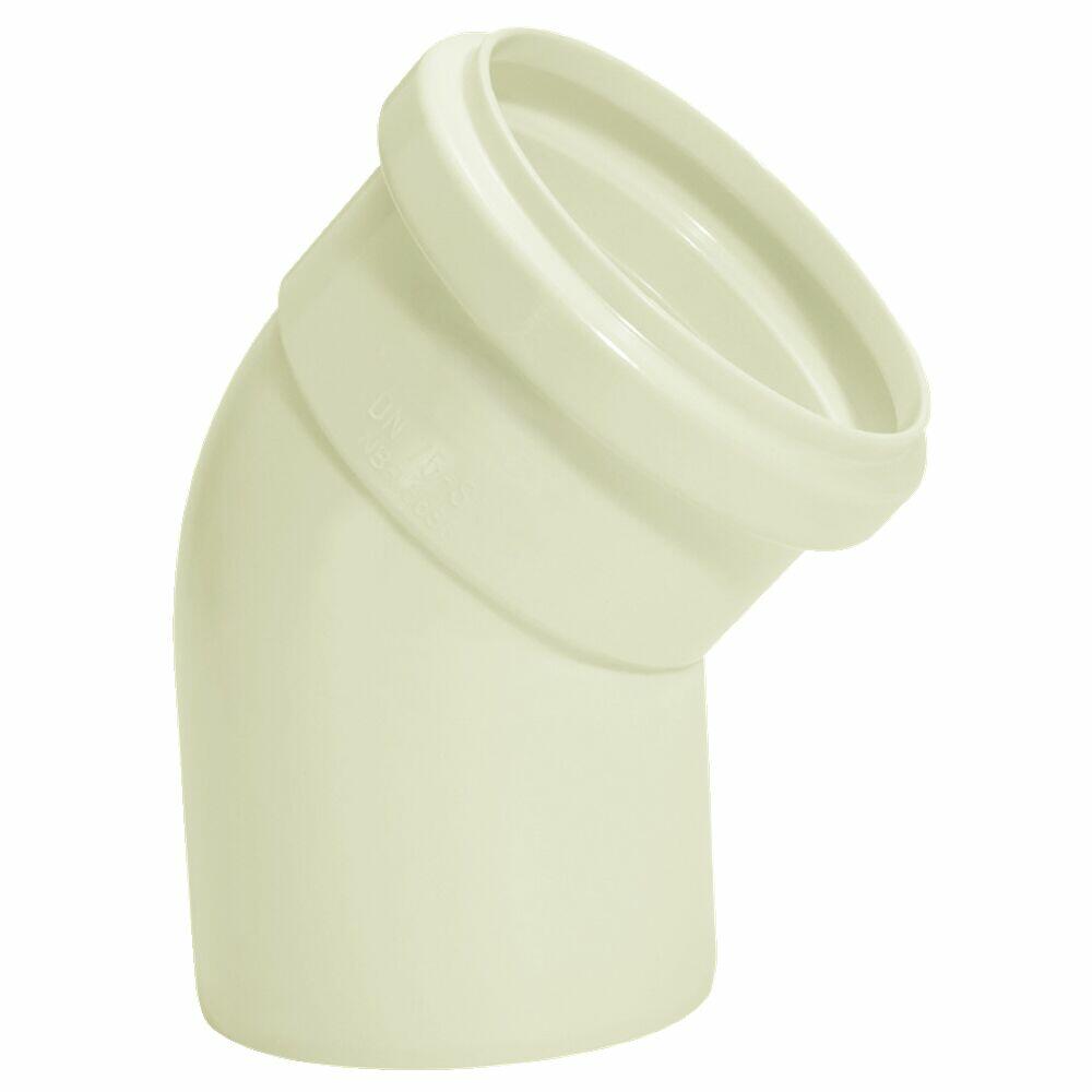 Joelho 45º 200mm Pvc Esgoto Branco Amanco