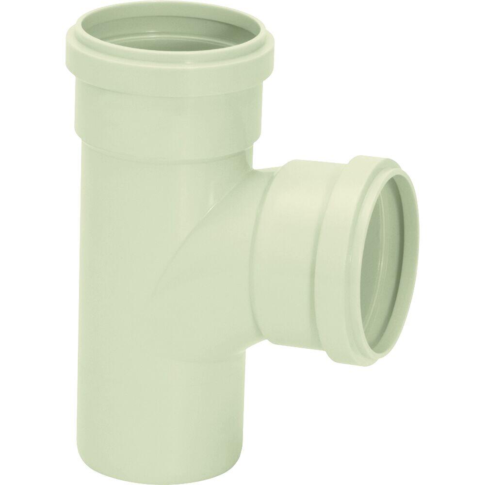 Tee 75mm Pvc Esgoto Serie R Cinza Amanco