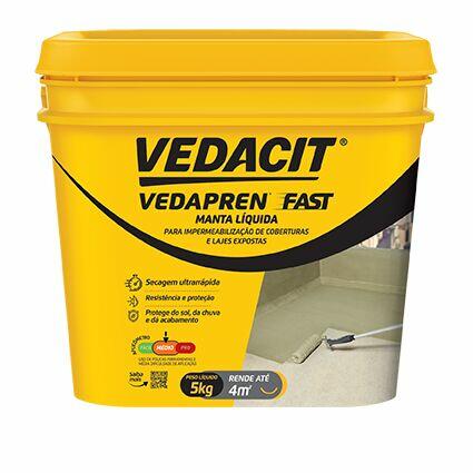 Impermeabilizante Vedapren Fast 5kg Vedacit