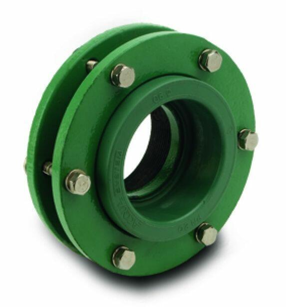 União Dupla com Parafusos 75mm PPR Verde Tigre