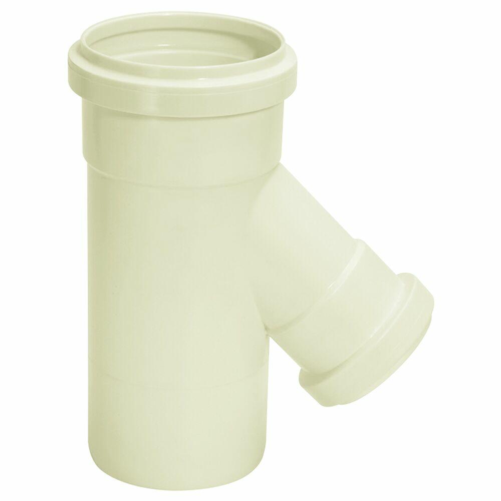Junção com Redução Invertida 100x75mm Pvc Esgoto Branco Amanco