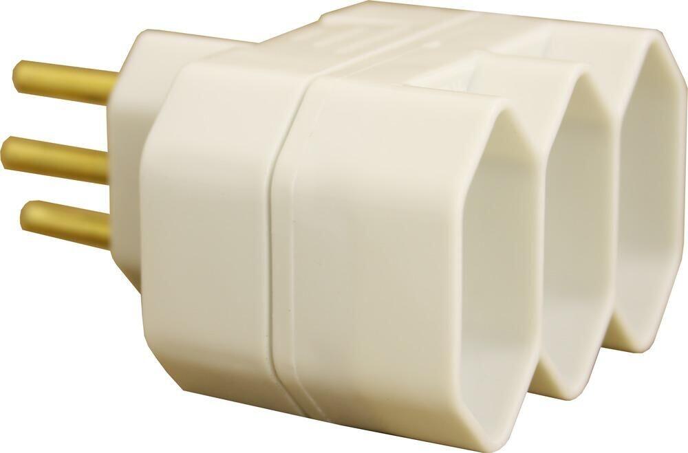 Plugue T Fame 3 Módulos 2P+T 10A 250V~ Cinza