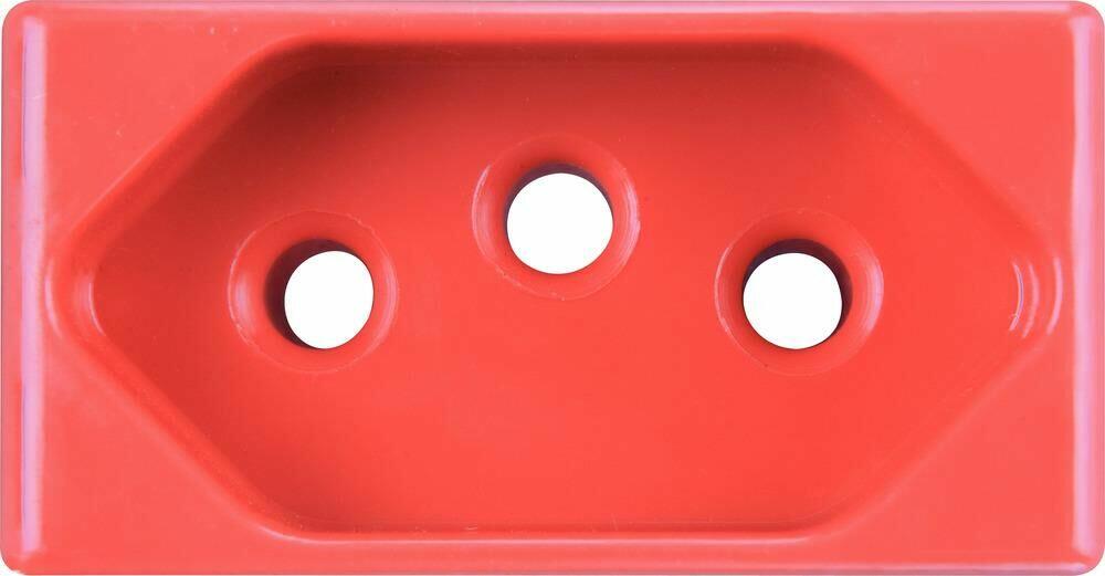 Módulo Tomada 2P+T Lux2/Liz/Tablet Vermelho 20A Tramontina