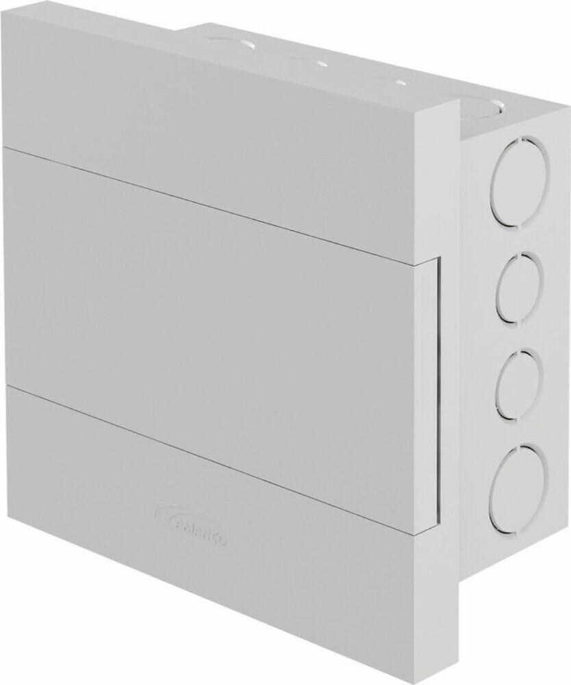Quadro Distribuição 36 Disjuntor Pvc sem Barramento Branco Embutir Amanco