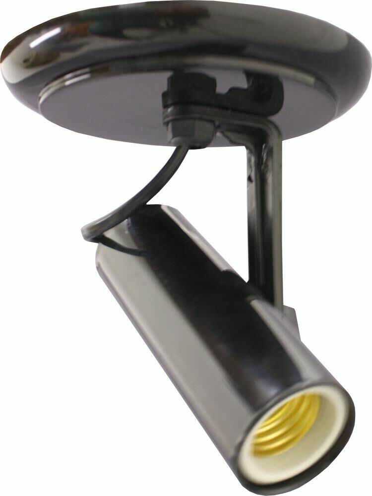 Spot Vitralux 1 Lâmpada Infinity sem Aleta E27 Preto