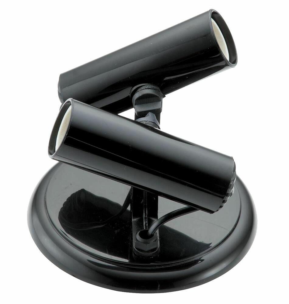Spot Vitralux 2 Lâmpadas Infinity sem Aleta E27 Preto