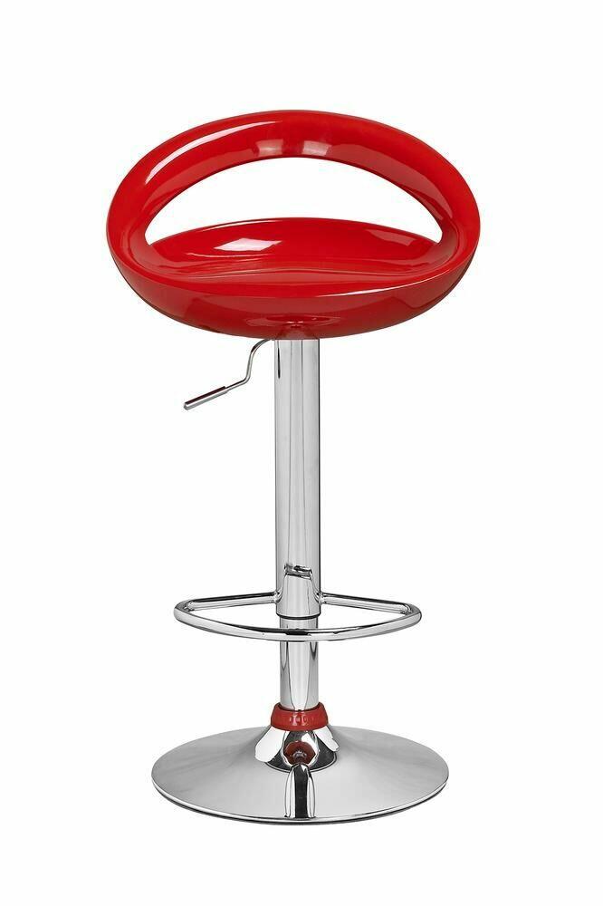 Banqueta Alta Stilo ABS Vermelho Diagonal