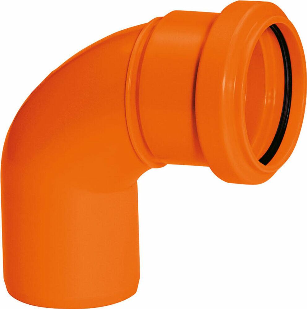 Curva 90 50mm Pvc Esgoto Silentium Laranja Amanco