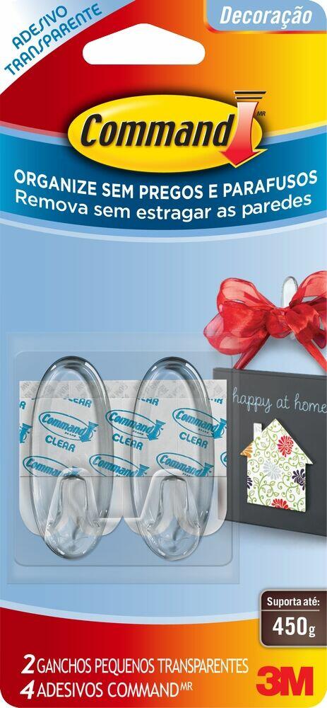Gancho PVC Adesivo Command Pequeno 3M 2 Peças
