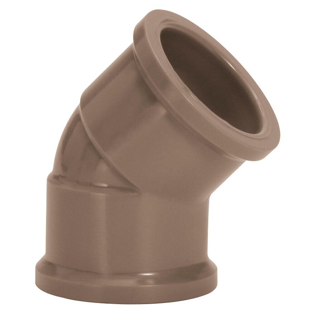 Joelho 45° 110mm Pvc Sold Marrom Amanco