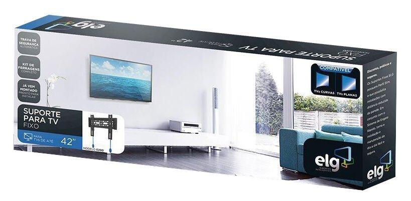 Suporte Fixo para TV LED, LCD, Plasma de até 42