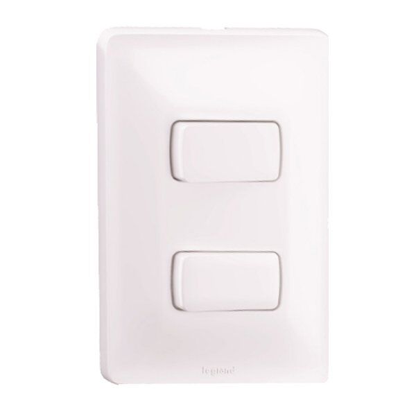 Conjunto Interruptor Zeffia 2 Módulos Paralelos 10A 250 Branco Pial