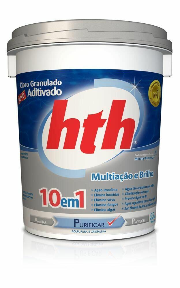 Cloro Granulado Aditivado 10 em 1 Briliance 5,5kg HTH