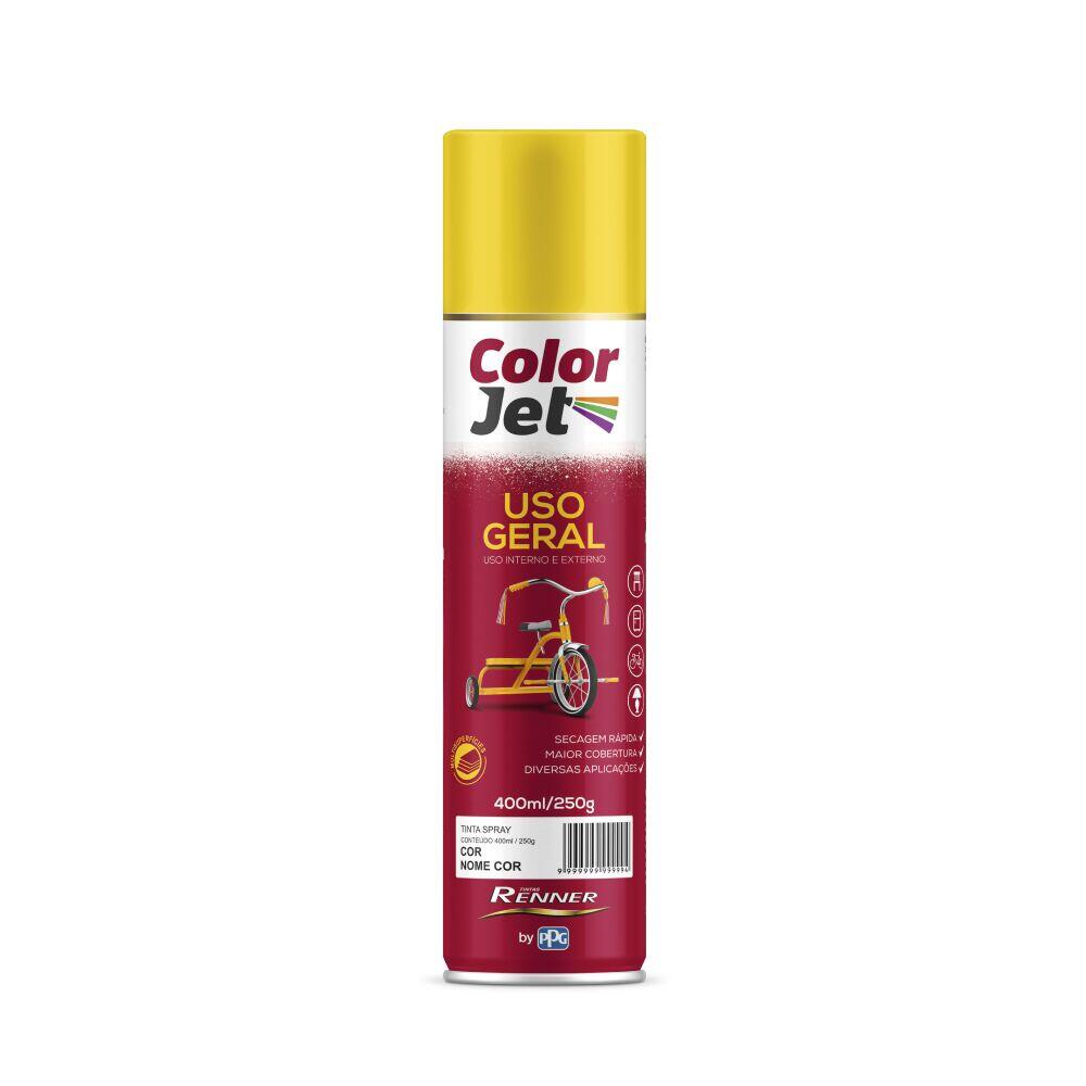 Tinta Spray Color Jet Uso Geral Renner 400ml Verniz