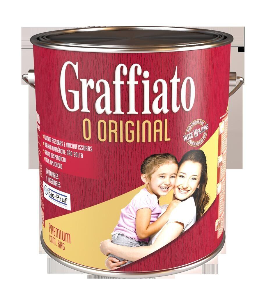 Textura Acrílica Hydronorth Graffiato Liso Standard 6L Branco Neve Liso