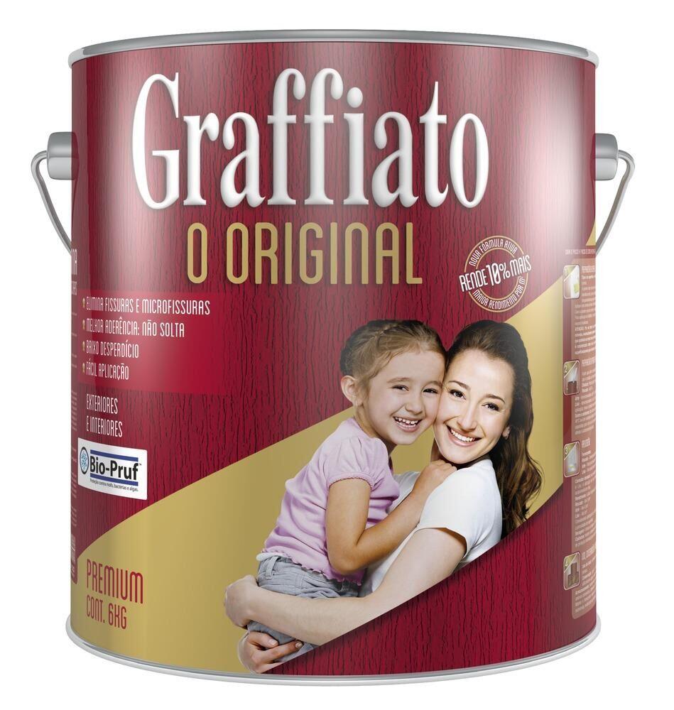 Textura Acrílica Hydronorth Graffiato Premium 6L Branco Neve Riscado