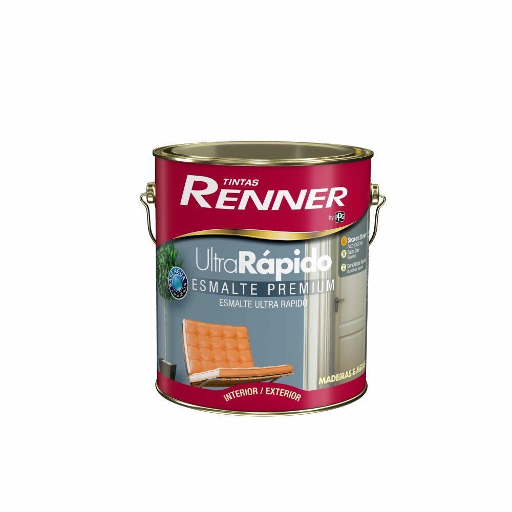 Tinta Esmalte Renner Ultra Rápido Premium 3,6L Branco Acetinado