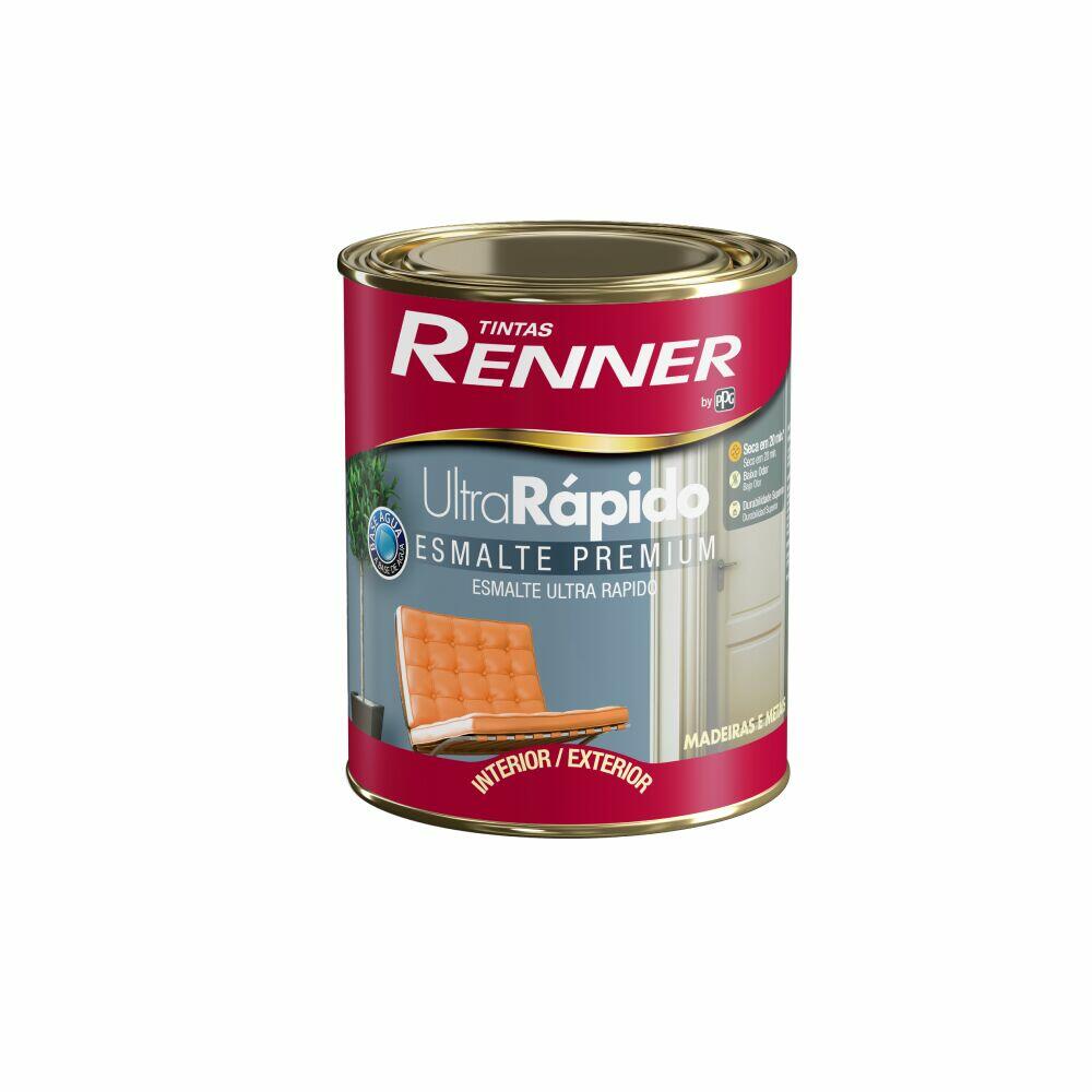 Tinta Esmalte Renner Ultra Rápido Premium 900ml Branco Acetinado