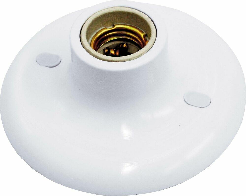 Plafon com Soquete 100W Taschibra Porcelana 1 Lâmpada Branco