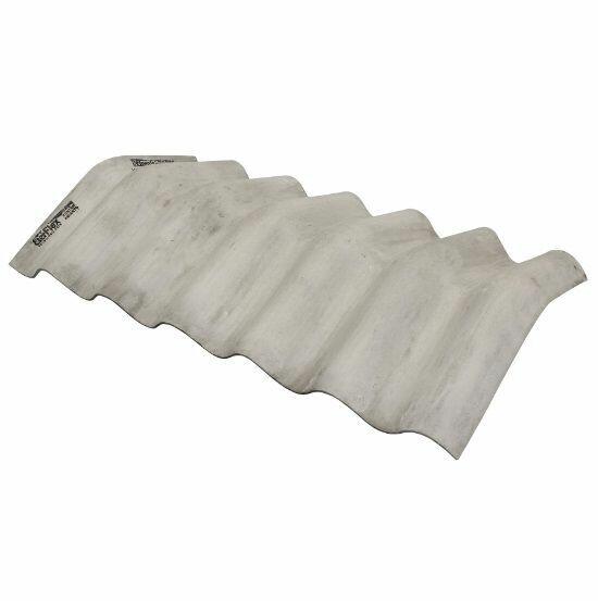 Cumeeira Fibrocimento Ondulada 10° 1,1mx63cm Cinza Eternit