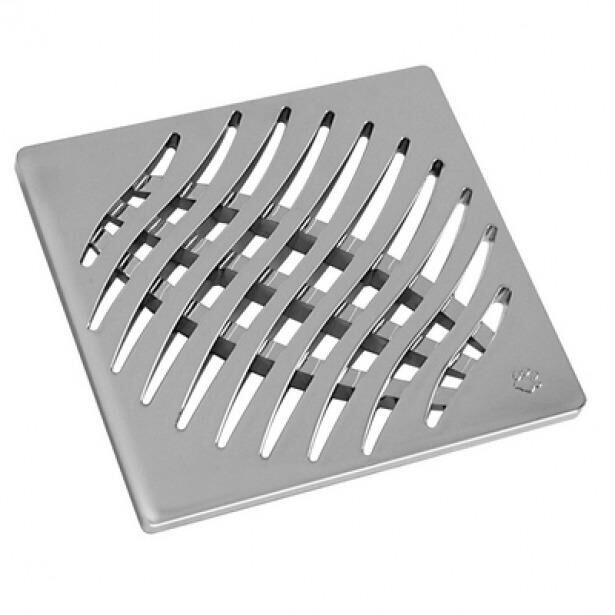 Grelha Quadrada Tigre 15cm Cromada