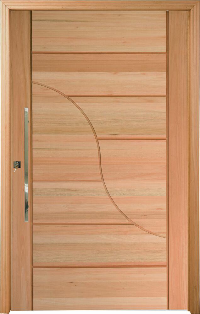 Porta Pivotante Madeira Eucalipto Cruzeiro Sublime Pivot 2,1x1m